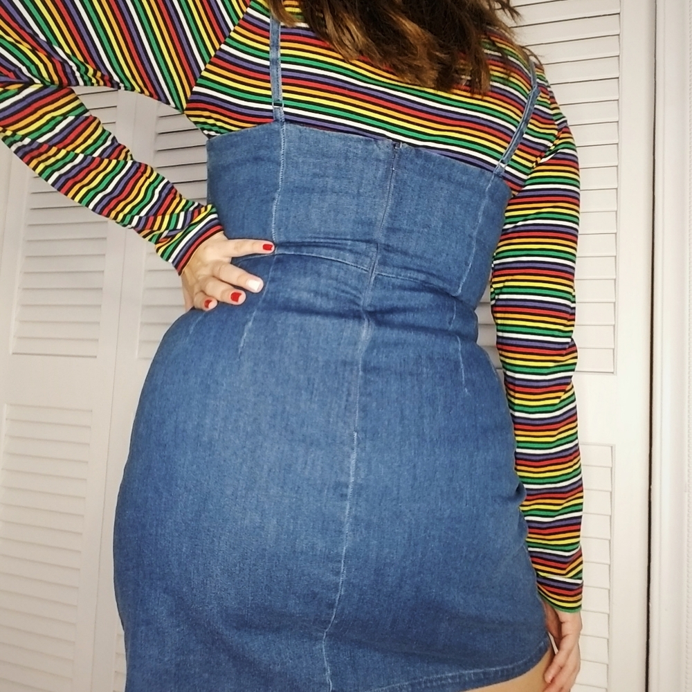 Urban Outfitters Medium Short Jean Dress - Picture 2 of 4